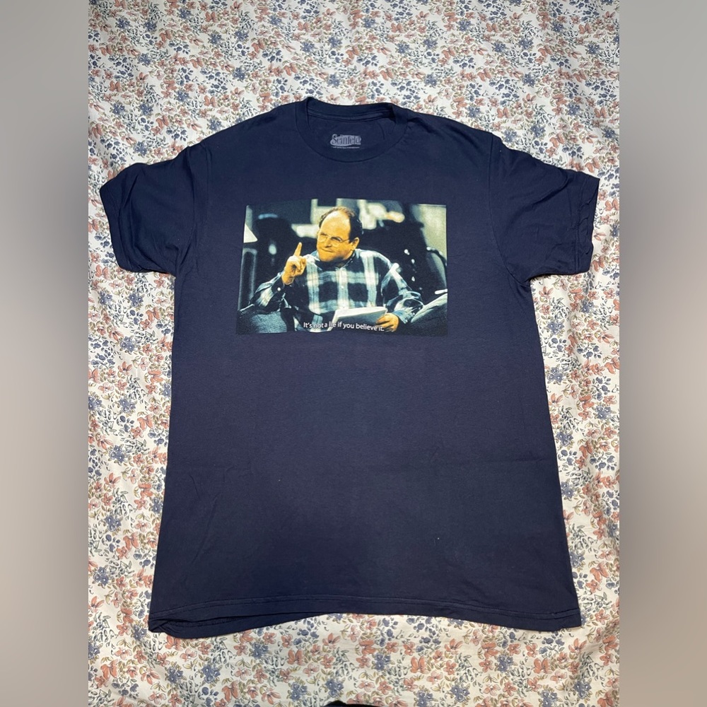 Seinfeld T Shirt George Costanza It's Not A Lie If You Believe It Tee L -A11